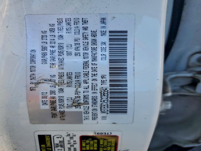 Photo 14 from auction – 2012 MAZDA CX-9 with VIN JM3TB3CV5C0366841