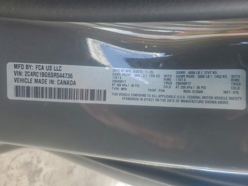 Photo 14 from auction – 2025 CHRYSLER PACIFICA S with VIN 2C4RC1BG6SR544736
