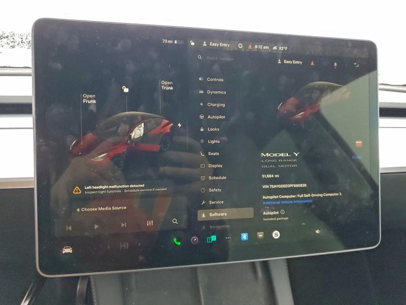 Photo 9 from auction – 2023 TESLA MODEL Y with VIN 7SAYGDEE0PF690826