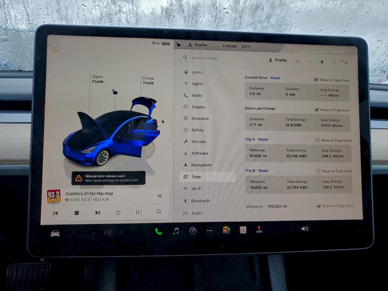 Photo 9 from auction – 2022 TESLA MODEL 3 with VIN 5YJ3E1EA8NF370000