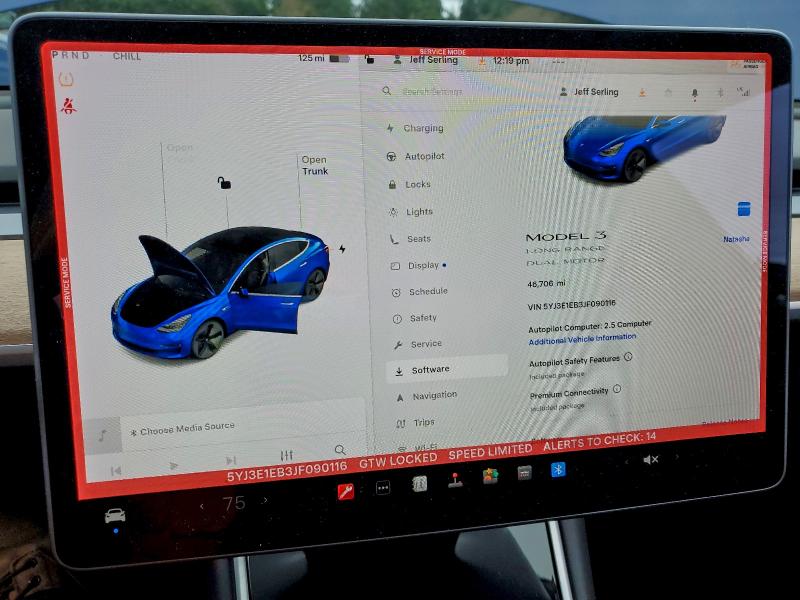 Photo 9 from auction – 2018 TESLA MODEL 3 with VIN 5YJ3E1EB3JF090116