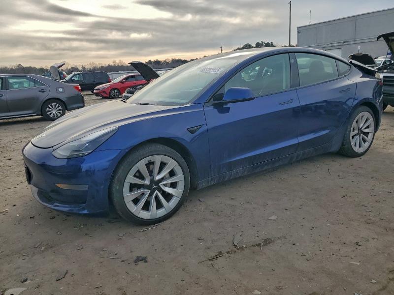 TESLA MODEL 3 2022 with VIN 5YJ3E1EA0NF187366 - Photo from auction