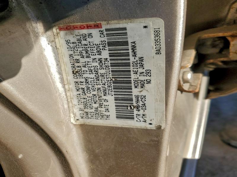 Photo 14 from auction – 1996 TOYOTA COROLLA BA with VIN JT2EB02E5T0108734