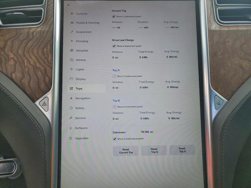 Photo 9 from auction – 2017 TESLA MODEL S with VIN 5YJSA1E41HF183994