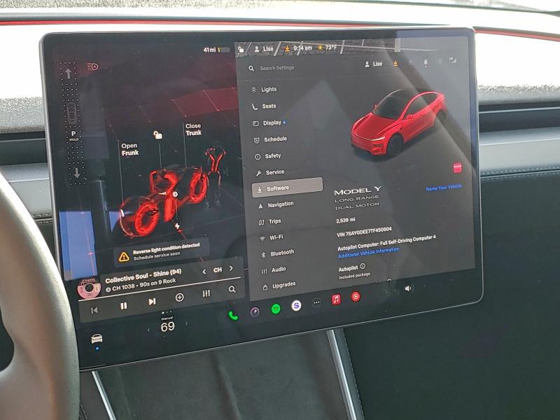 Photo 9 from auction – 2026 TESLA MODEL Y with VIN 7SAYGDEE7TF450604