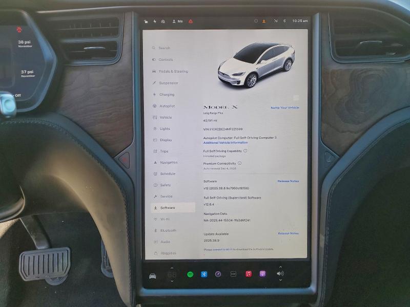 Photo 9 from auction – 2021 TESLA MODEL X with VIN 5YJXCDE24MF321599