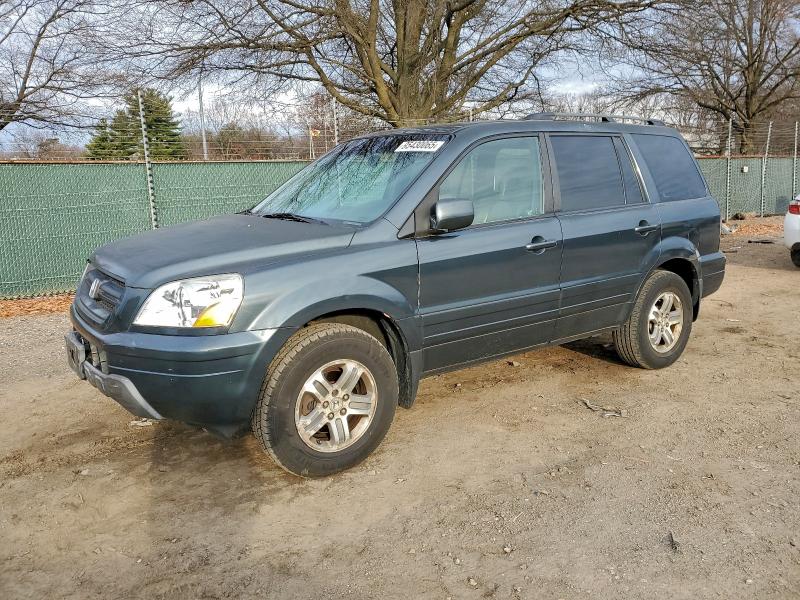 HONDA PILOT EXL 2003 with VIN 2HKYF18653H593765 - Photo from auction