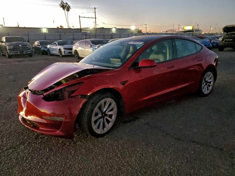 TESLA MODEL 3 2022 with VIN 5YJ3E1EA7NF369145 - Photo from auction