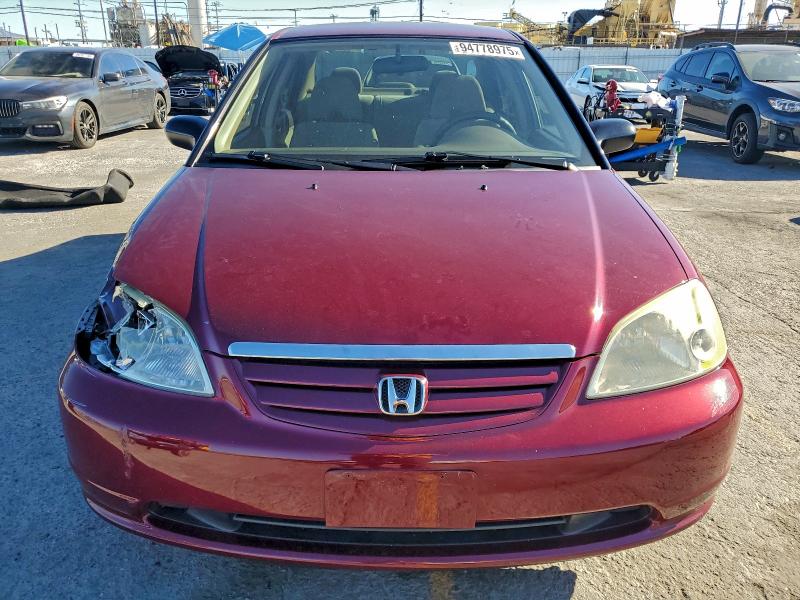 Photo 5 from auction – 2003 HONDA CIVIC LX with VIN 2HGES16593H596199