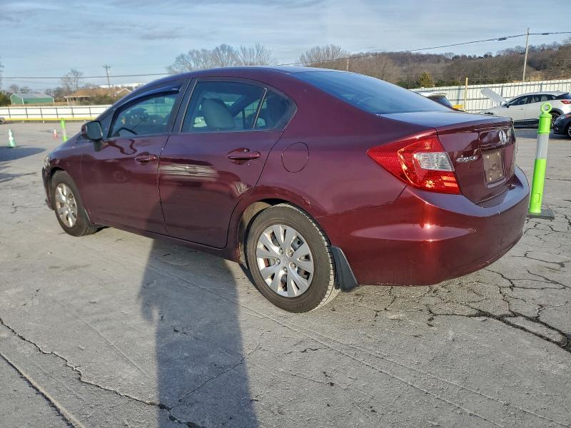 Photo 2 from auction – 2012 HONDA CIVIC LX with VIN 19XFB2F59CE066299