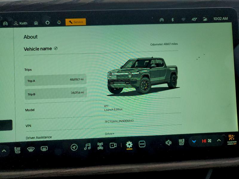 Photo 9 from auction – 2022 RIVIAN R1T LAUNCH with VIN 7FCTGAAL3NN004443