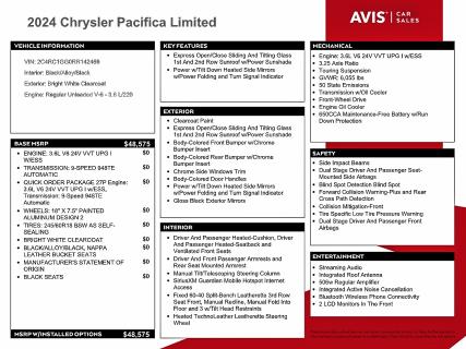 Photo 13 from auction – 2024 CHRYSLER PACIFICA with VIN 2C4RC1GG0RR142469