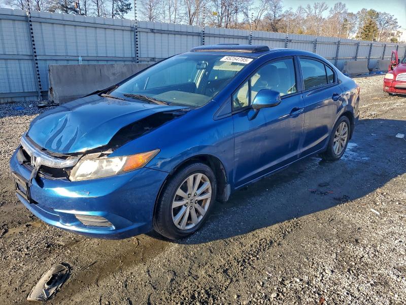 HONDA CIVIC EX 2012 with VIN 2HGFB2F88CH532319 - Photo from auction
