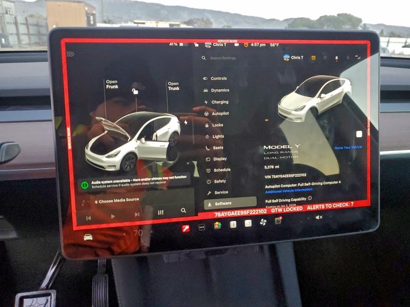 Photo 9 from auction – 2025 TESLA MODEL Y with VIN 7SAYGAEE9SF222102