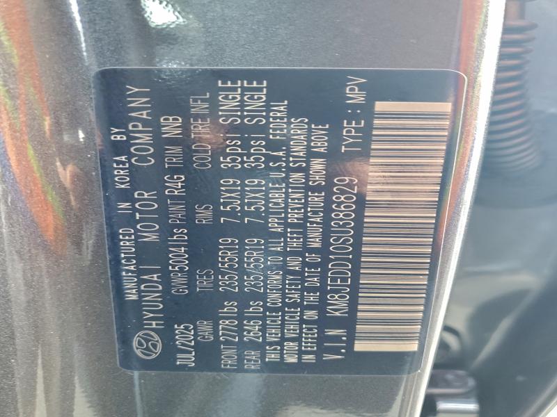 Photo 14 from auction – 2025 HYUNDAI TUCSON LIM with VIN KM8JEDD10SU386829