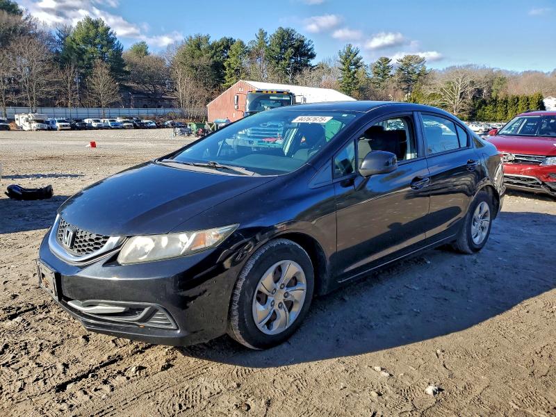HONDA CIVIC LX 2013 with VIN 2HGFB2F5XDH597745 - Photo from auction