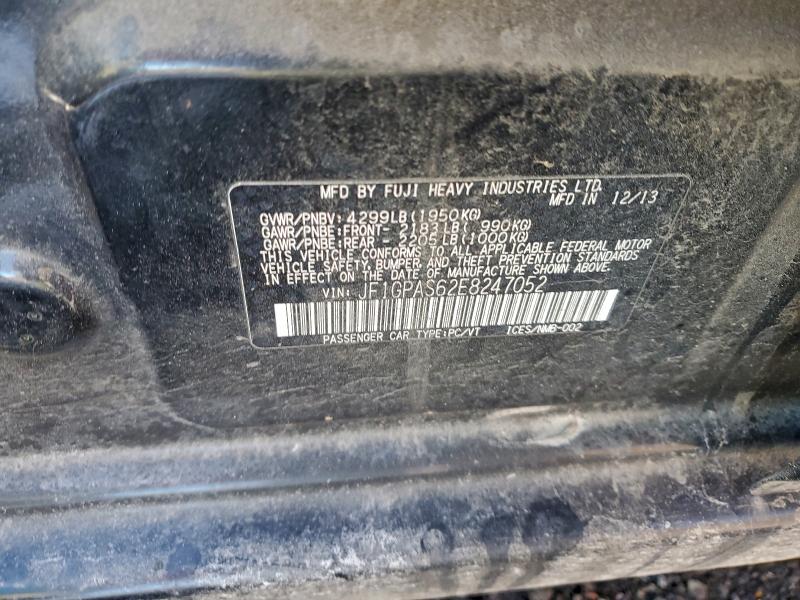 Photo 14 from auction – 2014 SUBARU IMPREZA SP with VIN JF1GPAS62E8247052