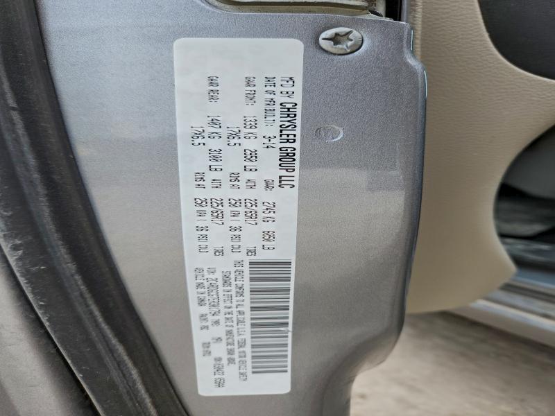 Photo 14 from auction – 2014 DODGE GRAND CARA with VIN 2C4RDGCG7ER301794