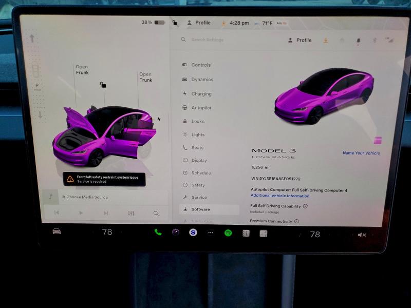 Photo 9 from auction – 2025 TESLA MODEL 3 with VIN 5YJ3E1EA8SF051272