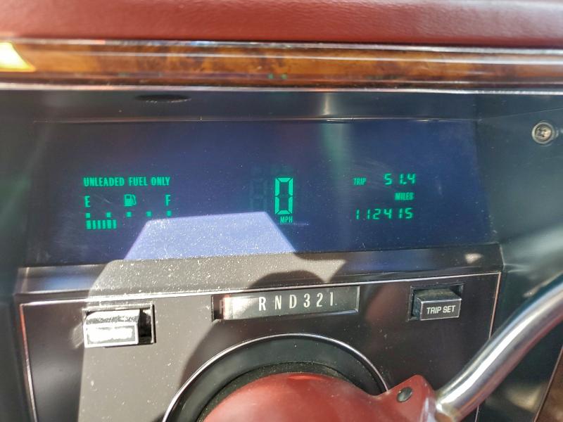 Photo 9 from auction – 1991 CADILLAC BROUGHAM with VIN 1G6DW5477MR726947