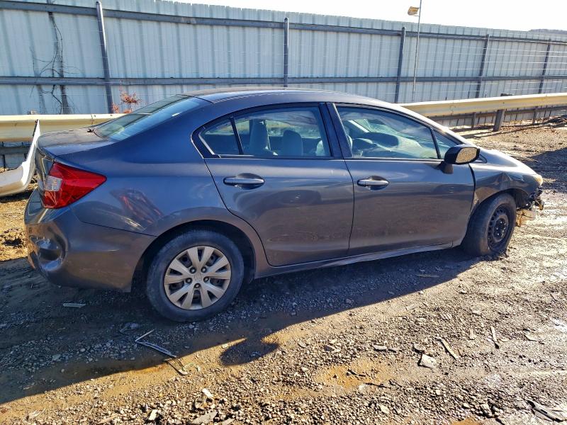 Photo 3 from auction – 2012 HONDA CIVIC LX with VIN 2HGFB2F57CH309923