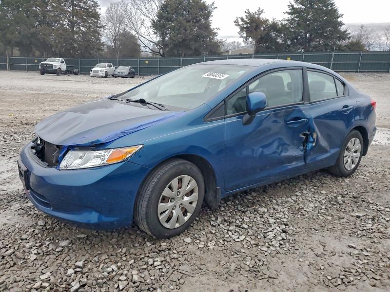 HONDA CIVIC LX 2012 with VIN 2HGFB2F53CH536459 - Photo from auction