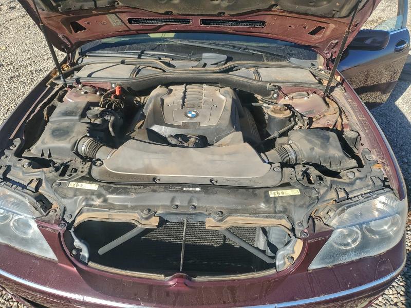 Photo 11 from auction – 2007 BMW 750 with VIN WBAHN835X7DT67630