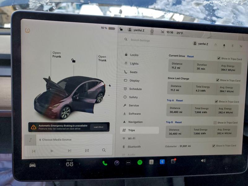 Photo 9 from auction – 2022 TESLA MODEL Y with VIN 7SAYGDEE1NF329344