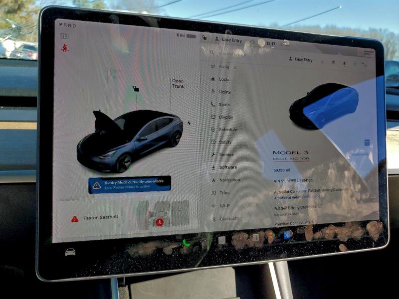 Photo 9 from auction – 2018 TESLA MODEL 3 with VIN 5YJ3E1EB2JF104183