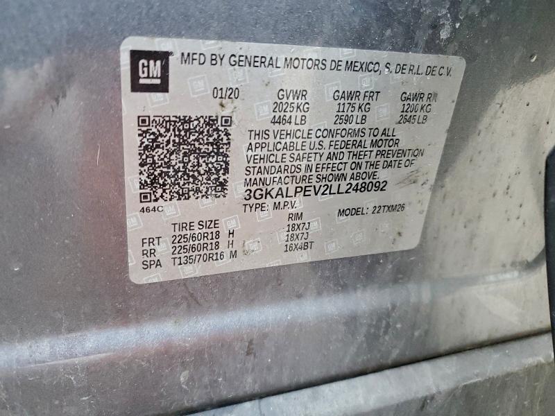 Photo 14 from auction – 2020 GMC TERRAIN SL with VIN 3GKALPEV2LL248092