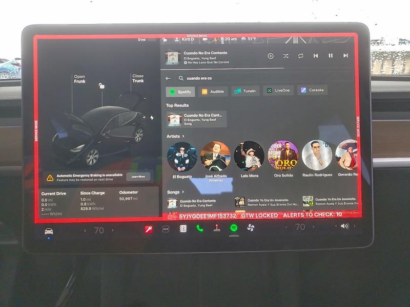 Photo 9 from auction – 2021 TESLA MODEL Y with VIN 5YJYGDEE1MF153732