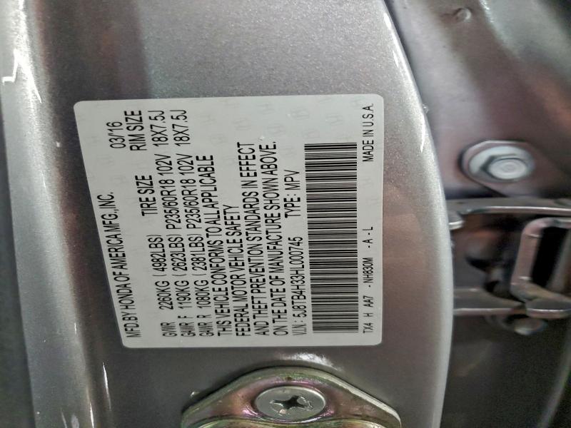 Photo 14 from auction – 2017 ACURA RDX with VIN 5J8TB4H33HL000745