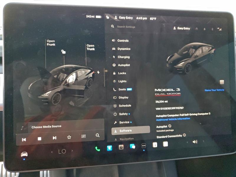 Photo 9 from auction – 2023 TESLA MODEL 3 with VIN 5YJ3E1EC1PF713797