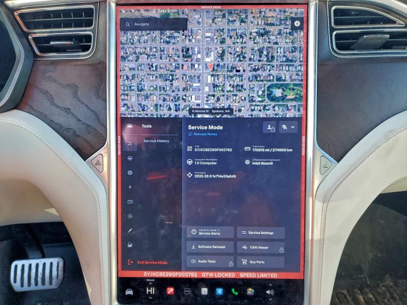 Photo 9 from auction – 2016 TESLA MODEL X with VIN 5YJXCBE29GF003762