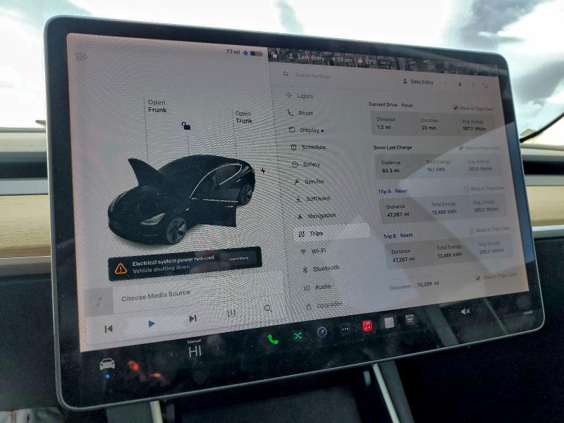 Photo 9 from auction – 2020 TESLA MODEL 3 with VIN 5YJ3E1EA9LF613553