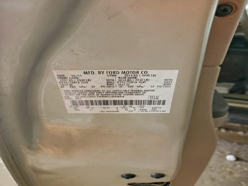 Photo 14 from auction – 2011 FORD ESCAPE XLS with VIN 1FMCU0C76BKC65454