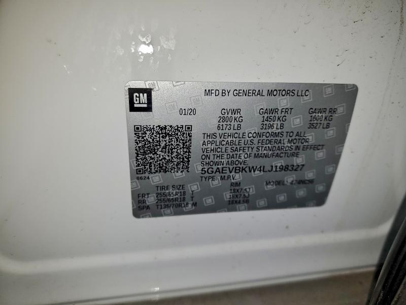 Photo 14 from auction – 2020 BUICK ENCLAVE PR with VIN 5GAEVBKW4LJ198327