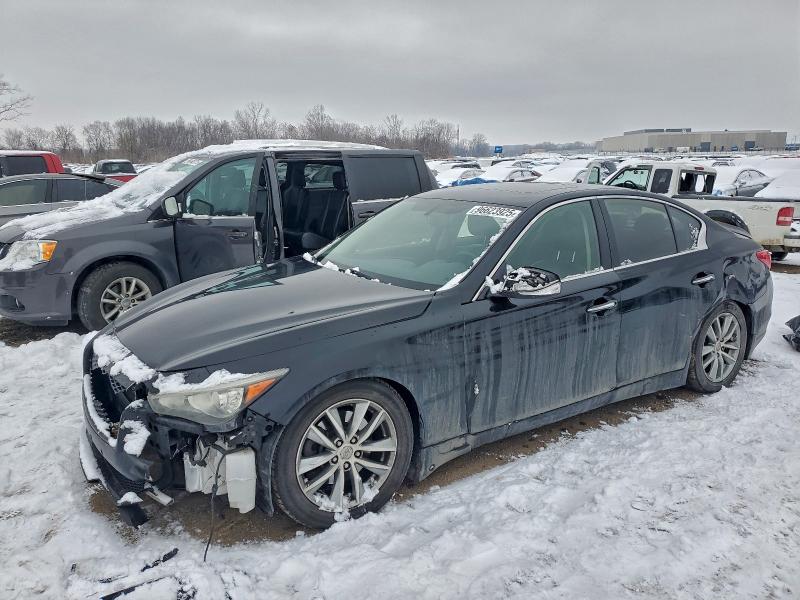INFINITI Q50 BASE 2014 with VIN JN1BV7AR0EM702371 - Photo from auction