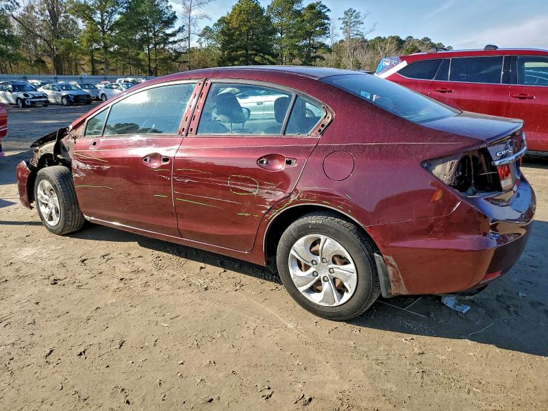 Photo 2 from auction – 2014 HONDA CIVIC LX with VIN 19XFB2F56EE237495