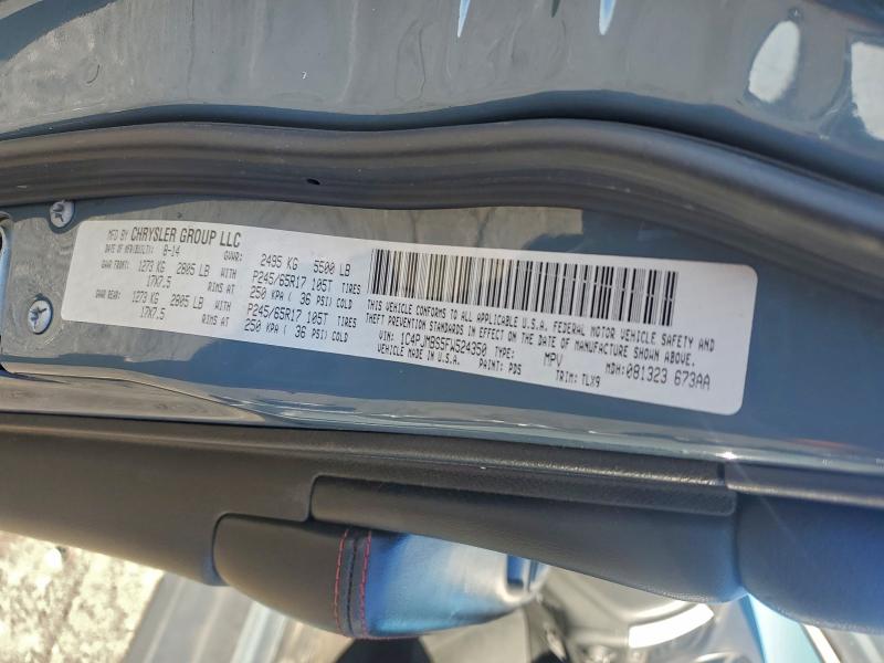 Photo 14 from auction – 2015 JEEP CHEROKEE T with VIN 1C4PJMBS5FW524350