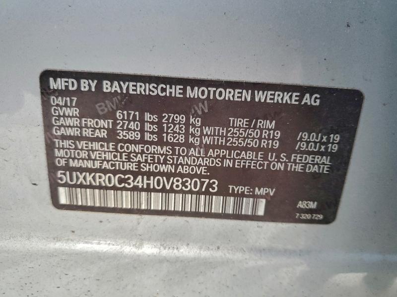Photo 14 from auction – 2017 BMW X5 XDRIVE3 with VIN 5UXKR0C34H0V83073