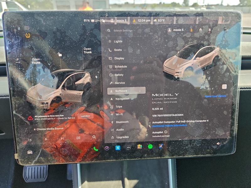 Photo 9 from auction – 2026 TESLA MODEL Y with VIN 7SAYGDEE0TA443264