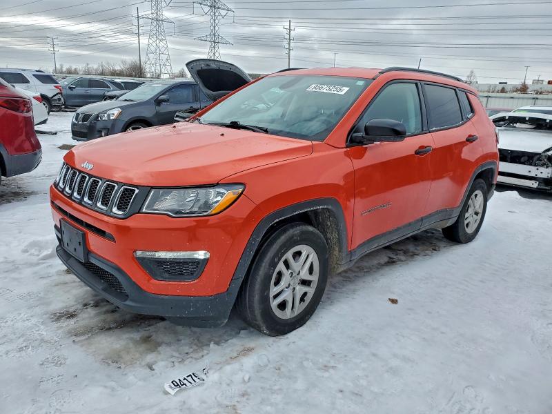 JEEP COMPASS SP 2018 with VIN 3C4NJCAB2JT186178 - Photo from auction