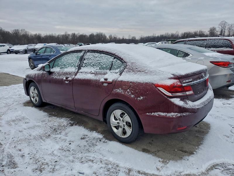 Photo 2 from auction – 2013 HONDA CIVIC LX with VIN 19XFB2F54DE097350