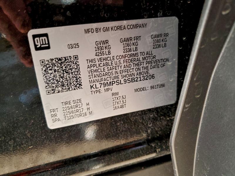 Photo 14 from auction – 2025 CHEVROLET TRAILBLAZE with VIN KL79MPSL9SB213206