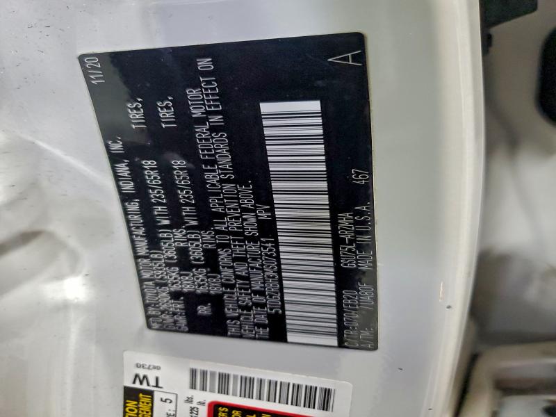 Photo 14 from auction – 2021 TOYOTA HIGHLANDER with VIN 5TDGZRBH3MS073541