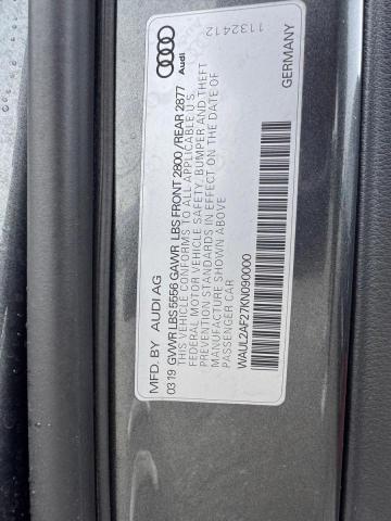 Photo 10 from auction – 2019 AUDI A6 PREMIUM with VIN WAUL2AF27KN090000