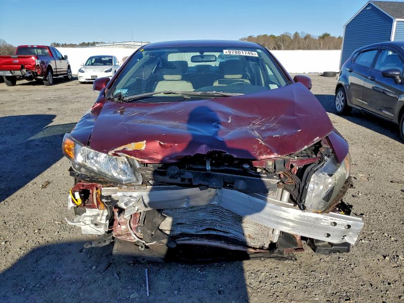 Photo 5 from auction – 2012 HONDA CIVIC LX with VIN 2HGFB2F52CH612611