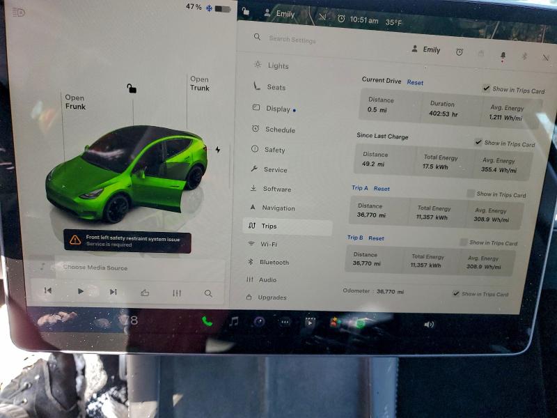Photo 9 from auction – 2023 TESLA MODEL Y with VIN 7SAYGDEF5PF924189