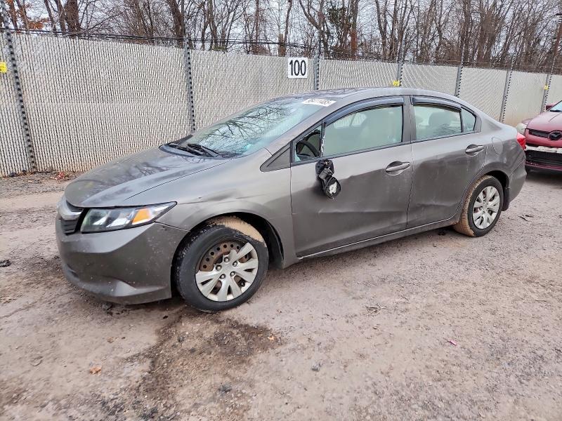 HONDA CIVIC LX 2012 with VIN 19XFB2F5XCE352596 - Photo from auction